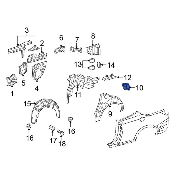 Wheel Housing Bracket