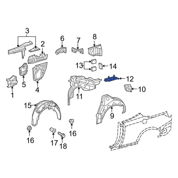 Wheel Housing Bracket