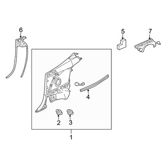Lexus OE - Quarter Panel - Interior Trim (Convertible)