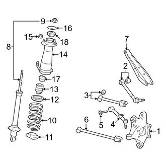 Lexus OE - Rear Suspension - Suspension Components (Convertible)