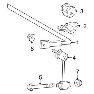 Lexus OE - Rear Suspension - Stabilizer Bar & Components (C)
