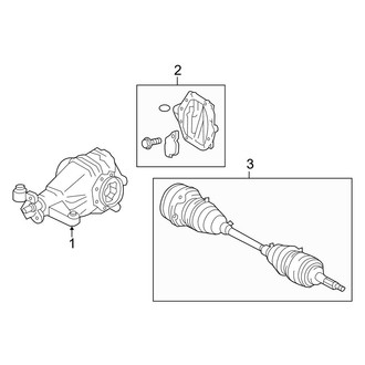 Lexus OE - Rear Suspension - Drive Axles (C)