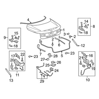 Lexus OE - Trunk Lid - Lid & Components (C)