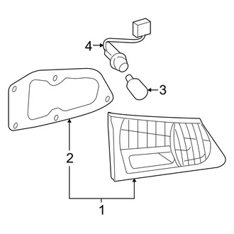 Lexus OE - Rear Lamps - Combination Lamps (On Trunk Lid), (Convertible)
