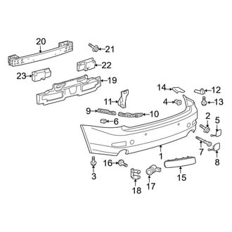 Lexus OE - Rear Bumper - Bumper & Components (Convertible)