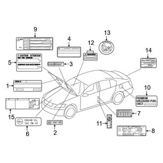 Lexus OE - Information Labels - Labels