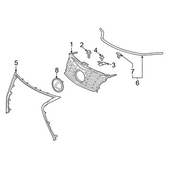 Lexus OE - Front Bumper & Grille - Grille & Components