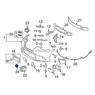 Lexus OE - Front Inner Parking Aid Sensor Housing