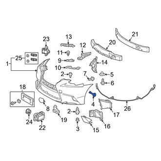 Lexus OE - Door Molding Clip