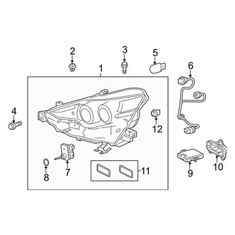 Lexus OE - Front Lamps - Headlamp Components (LED Type)