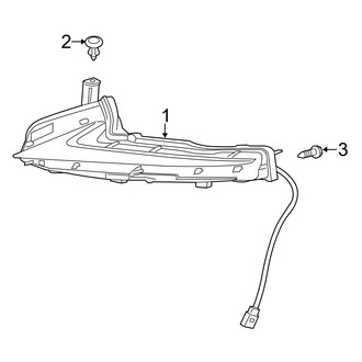 Lexus OE - Front Lamps - Daytime Running Lamp Components
