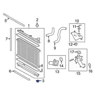 Lexus OE - Lower Radiator Insulator