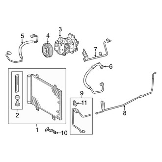 Lexus OE - Air Conditioner & Heater - Condenser, Compressor & Lines