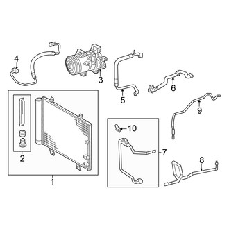 Lexus OE - Air Conditioner & Heater - Condenser, Compressor & Lines