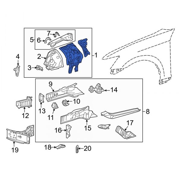 Fender Apron Assembly