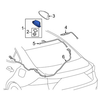 Lexus OE - Radio Antenna Assembly