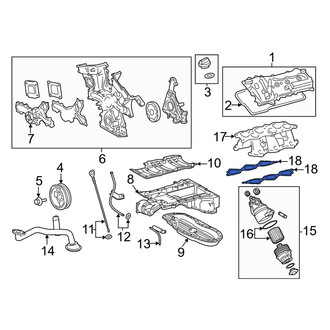 Lexus OE - Lower Engine Intake Manifold Gasket