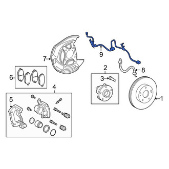 Lexus OE - Front Left ABS Wheel Speed Sensor Wiring Harness