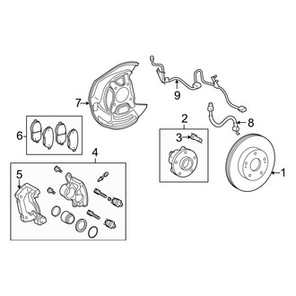 Lexus OE - Front Suspension - Brake Components (RWD)