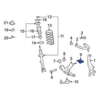 Lexus OE - Front Right Suspension Control Arm Bracket