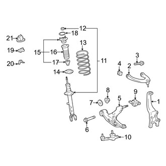 Lexus OE - Front Suspension - Suspension Components