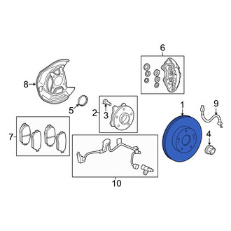 Lexus OE - Front Right Disc Brake Rotor