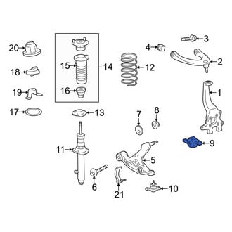 Lexus OE - Front Right Suspension Control Arm Bracket