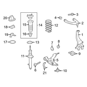 Lexus OE - Front Suspension - Suspension Components (AWD)