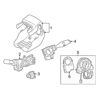 Lexus OE - Steering Column - Shroud, Switches & Levers (Sedan)