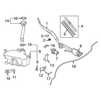 Lexus OE - Wiper Arm Nut