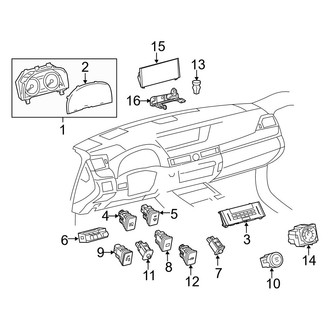 Lexus OE - Instrument Panel - Cluster & Switches (2.0L)