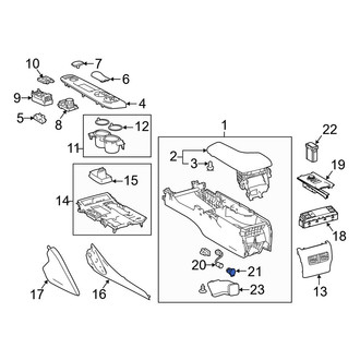 Lexus OE - Front 12 Volt Accessory Power Outlet Cover