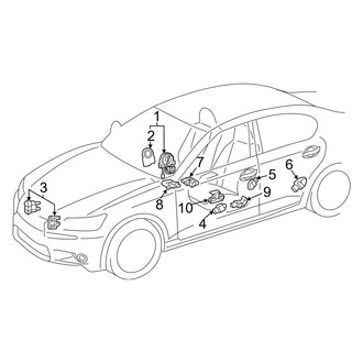 Lexus OE - Restraint Systems - Air Bag Components (Modules & Sensors)