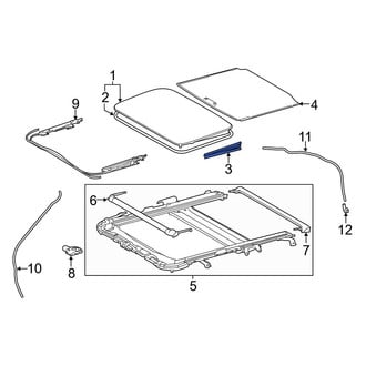 Lexus OE - Sunroof Opening Trim