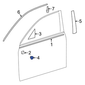 Lexus OE - Reflector Panel Nut