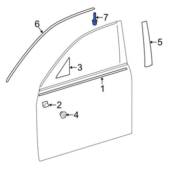 Lexus OE - Door Reveal Molding Rivet