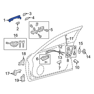 Lexus OE - Front Left Outer Exterior Door Handle