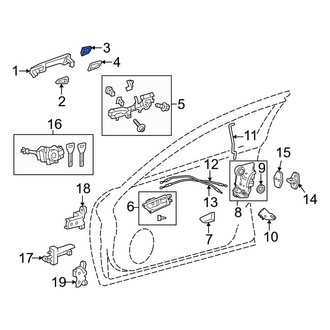 Lexus OE - Front Left Exterior Door Handle Cover