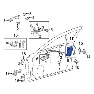 Lexus OE - Front Left Door Latch Assembly