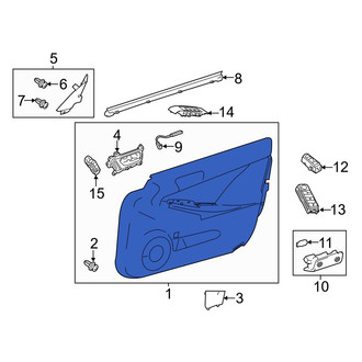 Lexus OE - Rear Right Inner Door Interior Trim Panel
