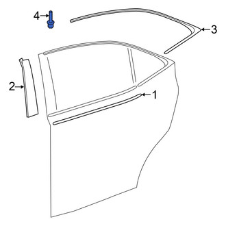 Lexus OE - Door Reveal Molding Rivet