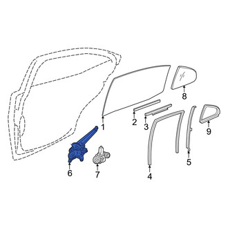 Lexus OE - Rear Left Window Regulator