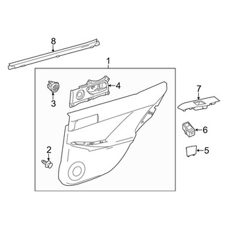 Lexus OE - Rear Door - Interior Trim