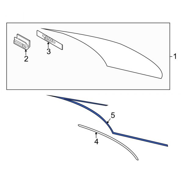 Back Glass Reveal Molding