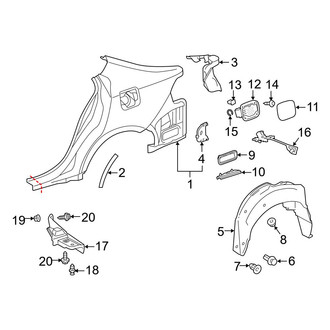 Lexus OE - Quarter Panel & Components