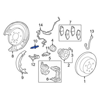 Lexus OE - Rear Left Parking Brake Adjuster