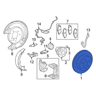 Lexus OE - Rear Disc Brake Rotor