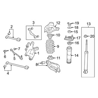 Lexus OE - Rear Suspension - Suspension Components