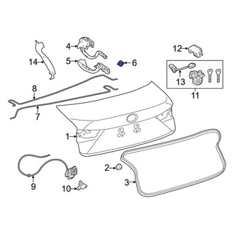Lexus OE - Deck Lid Hinge Clip