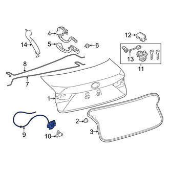 Lexus OE - Rear Deck Lid Latch